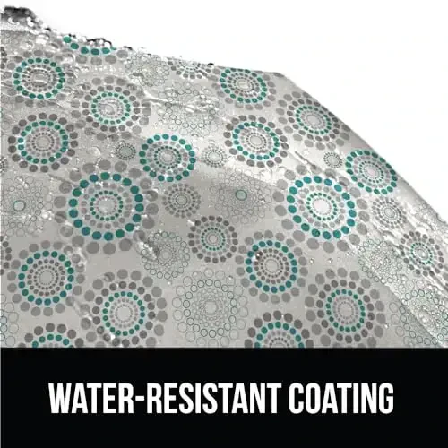 GORILLA GRIP Strong Windproof Stick Compact Umbrella for Rain, One-Click Automatic Open and Close, Durable Quick Dry Waterproof Material, Lightweight and Portable, Travel Size Fits Backpack, Spiral - 6