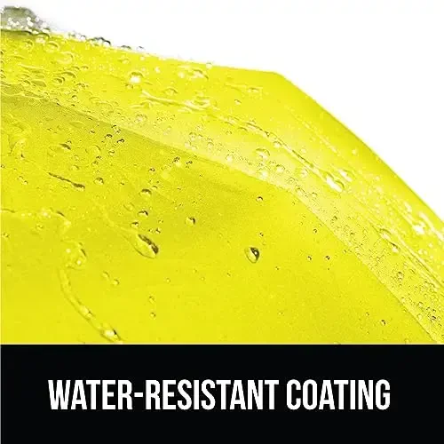 GORILLA GRIP Strong Windproof Stick Compact Umbrella for Rain, One-Click Automatic Open and Close, Durable Quick Dry Waterproof Material, Lightweight and Portable, Travel Size Fits Backpack, Yellow - 6