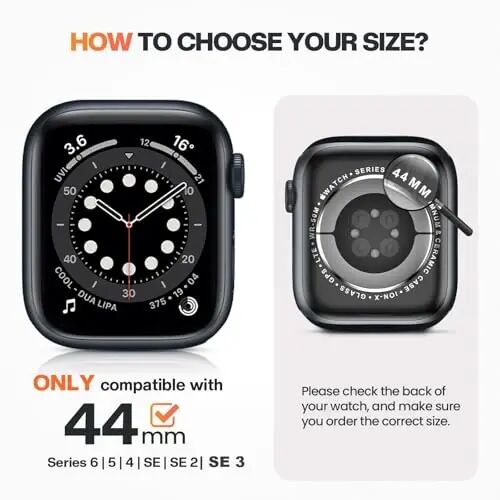Goton Privacy Waterproof Case Compatible for Apple Watch Screen Protector 46mm 42mm 45mm 44mm 41mm 40mm Ultra 2 49mm SE Series 10 9 8 7 6 5 4, Anti Spy Face Cover Back Bumper for iWatch Accessories - GOTON