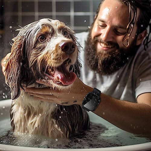 Goton Waterproof Privacy Case for Apple Watch Series 9 8 7 6 5 4 SE Ultra 40mm 44mm 41mm 45mm 49mm, Hard PC Bumper Tempered Glass Screen Protector for iWatch Cover Accessories, 44mm BlackBlack - 6