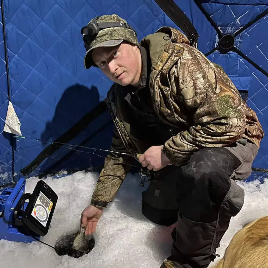 Goture Twin-Tip Ice Fishing Rod, High Visibility Ultralight Ice Fishing Spinning Rod with Cork Handle - 2