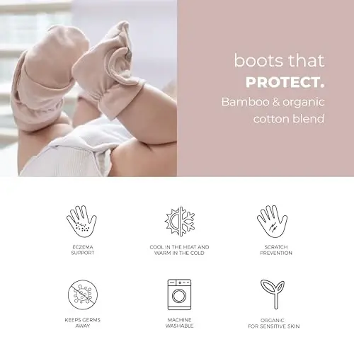 goumikids Viscose Made from Bamboo Cotton Stay-On Boots - 6