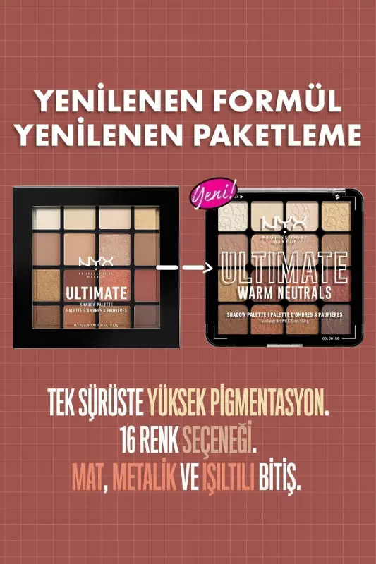 Göz Farı Paleti - Ultimate Shadow Pallette Warm Neutrals - Warm Neutrals - 3