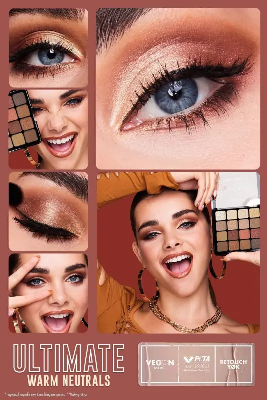Göz Farı Paleti - Ultimate Shadow Pallette Warm Neutrals - Warm Neutrals - 4