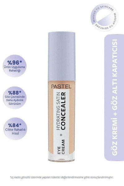 Eye Cream Hydrating Satin Concealer 63 - Göz Kremi Göz Altı Kapatıcısı Milkshake-63 Milkshake - PASTEL