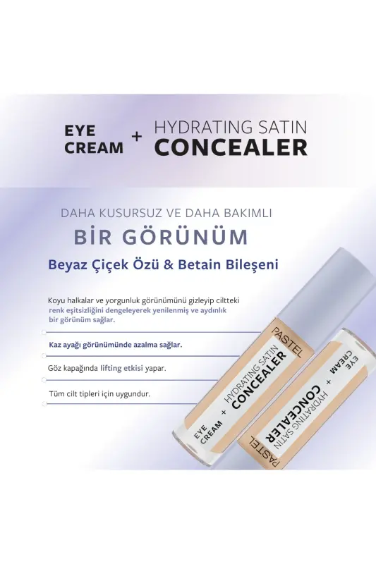Eye Cream Hydrating Satin Concealer - Göz Kremi Göz Altı Kapatıcısı 65 Honeybun - 65 Honeybun - 7