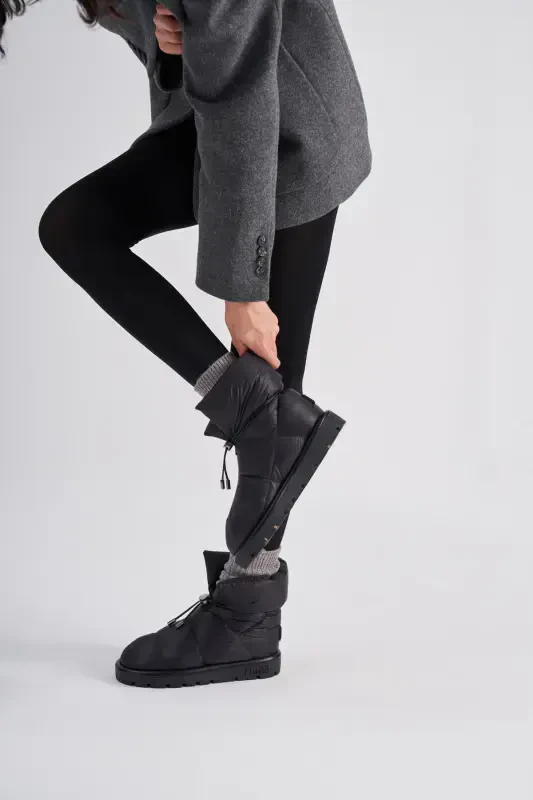 G'oz patli unisex bot Metallic seriyasi Jet Black-Moviy - 1