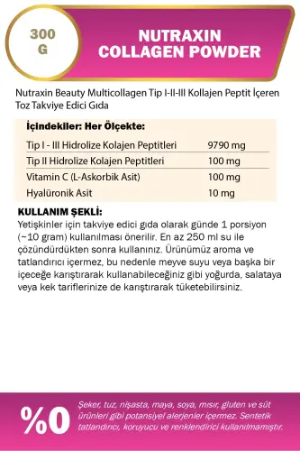 Go'zallik Kollagen Kuni Altun Sifati 300 gr - NUTRAXIN (1)