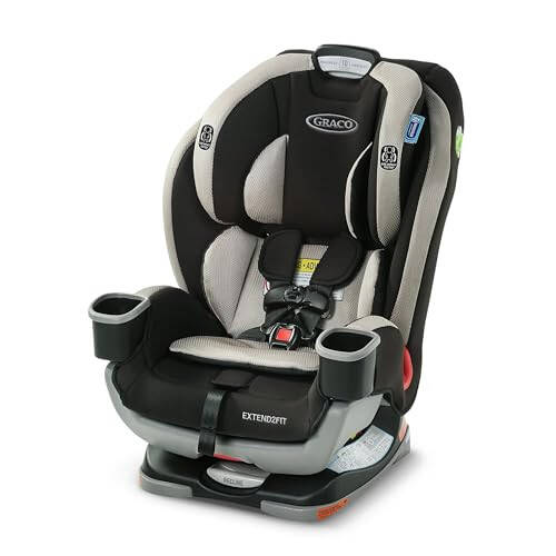 Graco Extend2Fit 3-in-1 Car Seat, Grey Booster Car Seat Convertible - 1