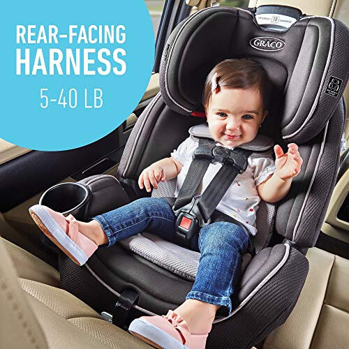 Graco Grows4Me 4-in-1 Car Seat and TurboBooster Backless Booster Car Seat Bundle - 3