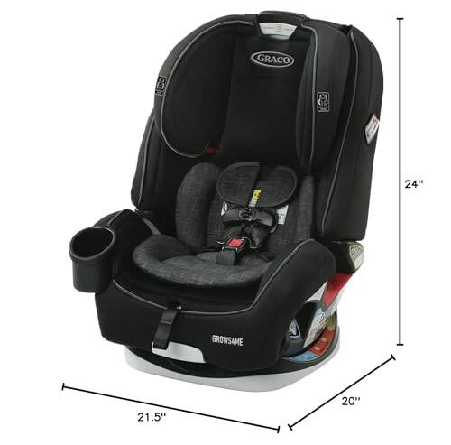 Graco Grows4Me 4-in-1 Car Seat, Convertible Infant to Toddler Car Seat and Booster, West Point Design, for 10 Years of Safe, Comfortable Journeys - 7