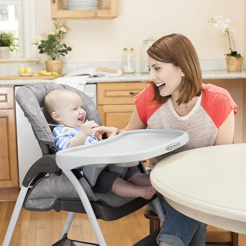 Graco Slim Snacker High Chair, Ultra Compact High Chair, Whisk - 6