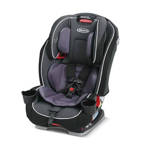 Graco SlimFit 3-in-1 Convertible Car Seat, Space Saving Design, Forward & Rear-Facing, Highback Booster Option - Annabelle - 1