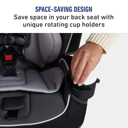 Graco SlimFit 3-in-1 Convertible Car Seat, Space Saving Design, Forward & Rear-Facing, Highback Booster Option - Annabelle - 3