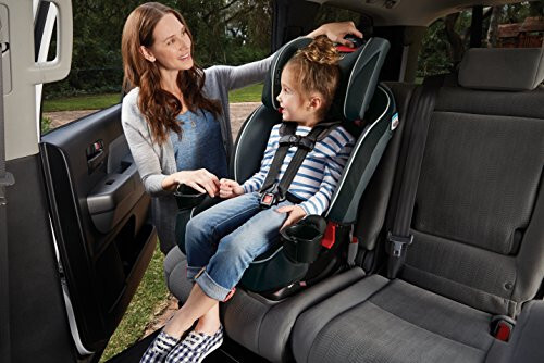 Graco SlimFit 3-in-1 Convertible Car Seat, Ultra-Space-Saving Design, Darcie, Suitable for Rear and Forward-Facing, Highback Booster Seat with 10-Position Headrest - 21