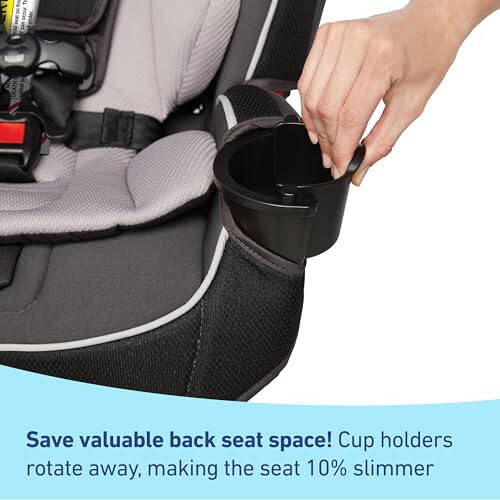 Graco SlimFit 3-in-1 Convertible Car Seat, Ultra-Space-Saving Design, Darcie, Suitable for Rear and Forward-Facing, Highback Booster Seat with 10-Position Headrest - 10