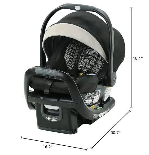 Graco SnugFit 35 LX Infant Car Seat | Baby Car Seat with Anti Rebound Bar, Pierce - 6