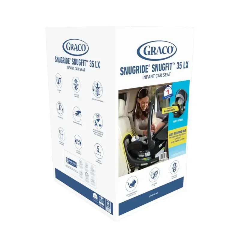 Graco SnugRide SnugFit 35 LX go'dak o'rindiq, Nash, 1 dona - 8