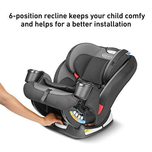 Graco TriRide 3-in-1 Yotqiziladigan Avtomobil Kreslosi, Clybourne - Orqa va Oldinga Qarab O'tirishga Mo'ljallangan Avtomobil Kreslosi, Yuqori Orqa Takviye, Sozlanadigan Boshi - 10