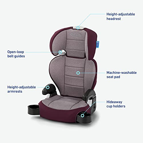 Graco TurboBooster 2.0 Yüksek Sırtlı Takviye Oto Koltuğu, Freya - 6