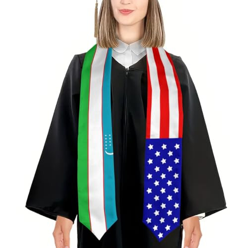 Graduation Stole/Scarf/Shawl/Sash for Abroad Student International Study Class of 2024 Decor Stoles-1—11 - 2