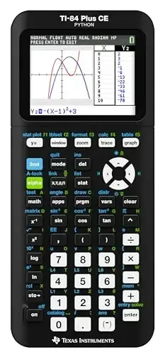 Графический калькулятор Texas Instruments TI-84 Plus CE цветной, черный 