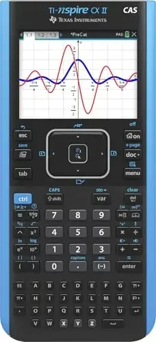 Графический калькулятор Texas Instruments TI-Nspire CX II CAS с цветным экраном и программным обеспечением для студентов (ПК/Mac) - 1
