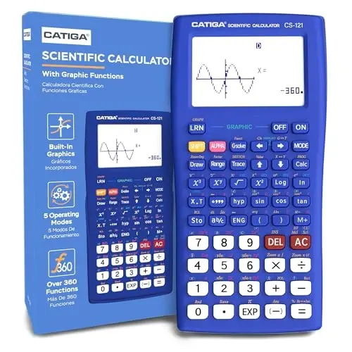 Scientific Calculator with Graphic Functions - Multiple Modes with Intuitive Interface - Perfect for Beginner and Advanced Courses, High School or College 