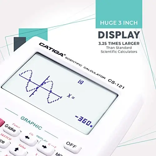 Scientific Calculator with Graphic Functions - Multiple Modes with Intuitive Interface - Perfect for Students of Beginner and Advanced Courses, High School or College - 6