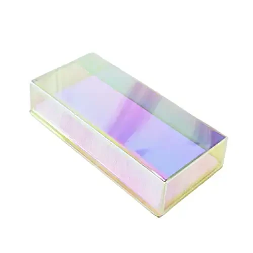 Grafting False Eyelash Acrylic Extension Pallet Organizer, Eyelash Extension Glue Tweezers Plate Makeup Palette, Dustproof Storage Box Display Training Tools Salon (Dazzling S with cover) - 1