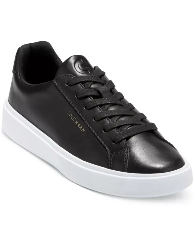 Women's Grand Crosscourt Daily Low-Top Casual Sneakers - Black, White - 1