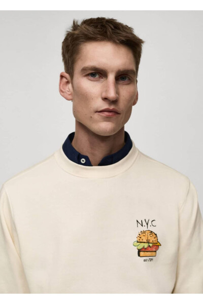 Graphic print cotton sweatshirt - 8