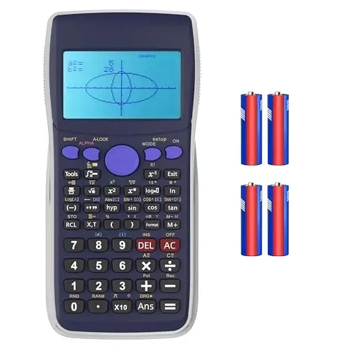 Graphing Calculator,IPepul Scientific Calculators 10 Modes /4 Graphing Functions,Desktop Math Calculator for College Students,School Supplies for Middle High School Teachers Office - 1