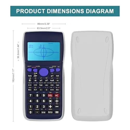 Graphing Calculator,IPepul Scientific Calculators 10 Modes /4 Graphing Functions,Desktop Math Calculator for College Students,School Supplies for Middle High School Teachers Office - IPEPUL (1)