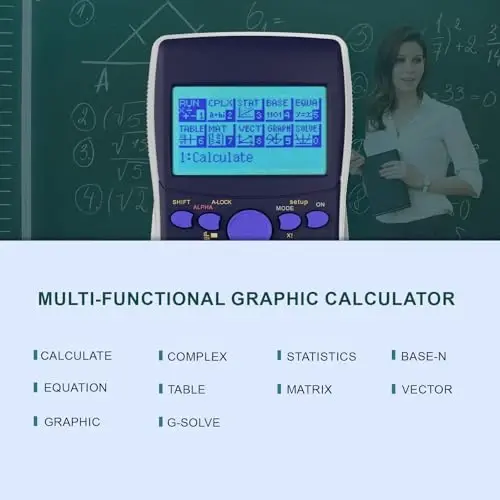 Graphing Calculator,IPepul Scientific Calculators 10 Modes /4 Graphing Functions,Desktop Math Calculator for College Students,School Supplies for Middle High School Teachers Office - 3