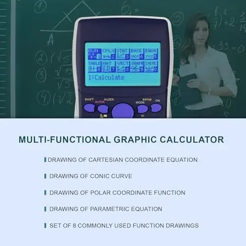 Graphing Calculator,IPepul Scientific Calculators 10 Modes /4 Graphing Functions,Desktop Math Calculator for College Students,School Supplies for Middle High School Teachers Office - 4