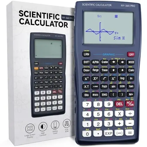 Graphing Scientific Calculators ROATEE 36X Pro Office Calculators for High School with 360 Functions Financial Calculator Desktop, 3-in 14 Digit Display Office Supplies for Student Teacher Engineer 