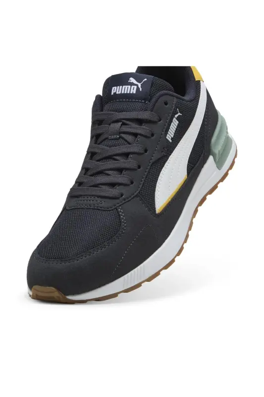 Graviton 380738 Erkek Spor Ayakkabı LACİVERT - New Navy-PUMA White-Sunny Yellow - 4