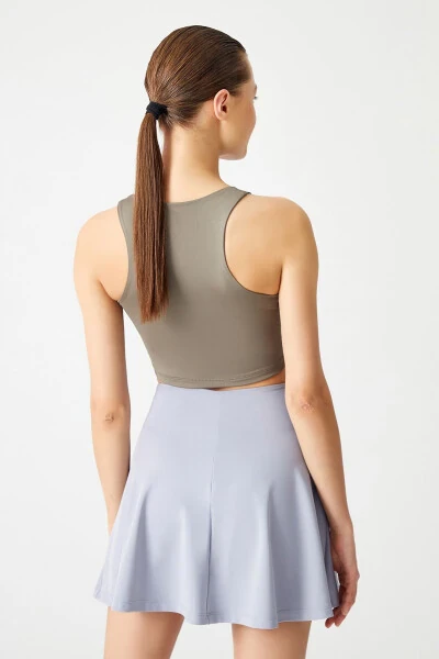 Gray 2-Layer Pleated Tennis Skirt - Sports Skirt Tennis Skirt2 - 6
