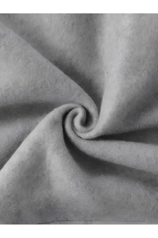 Gray 2 Thread Seasonal Zippered Hooded Fleece Cardigan Jacket-GRAY - 3