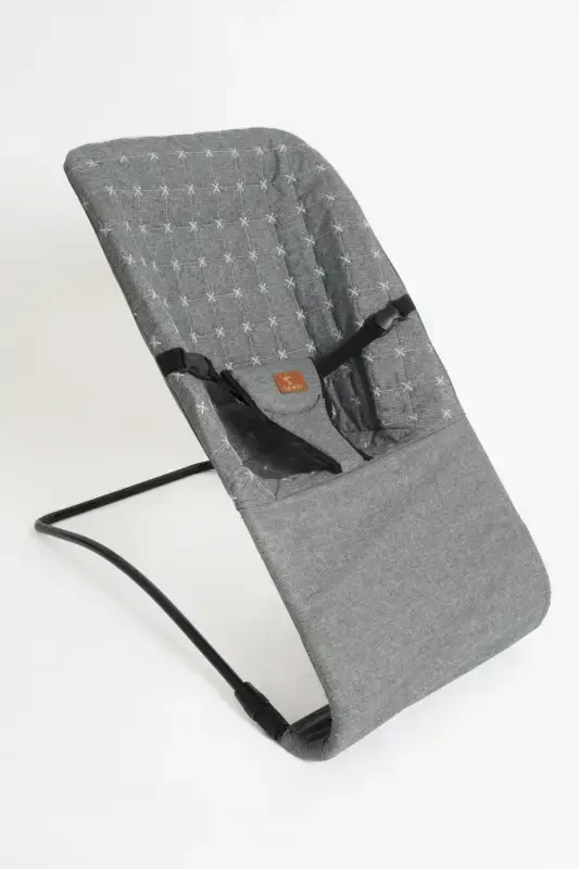 Gray Baby Cradle & High Chair 2 in 1-Grayyy - 1