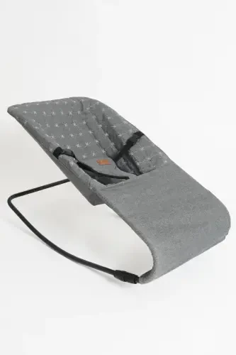 Gray Baby Cradle & High Chair 2 in 1-Grayyy - 3