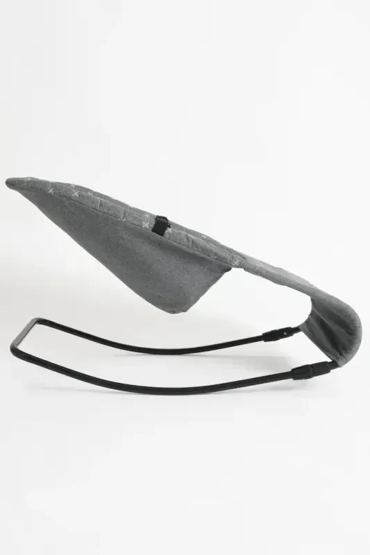 Gray Baby Cradle & High Chair 2 in 1-Grayyy - 4