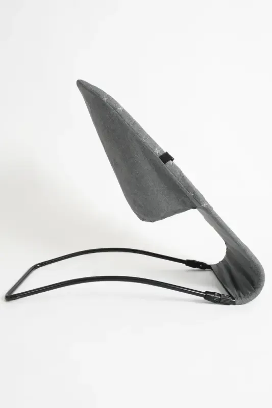 Gray Baby Cradle & High Chair 2 in 1-Grayyy - 5