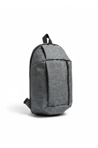 Gray Back Mini 2 Compartment Impertex Fabric Backpack - GRAY LINEN PATTERN - J.PARS (1)