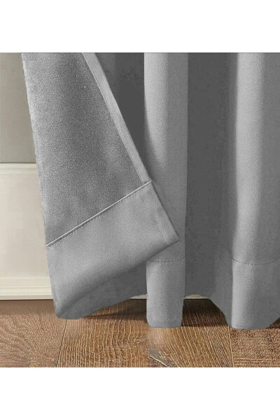 Gray Blackout Sunproof Light Blocking Curtain - 3