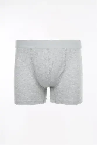 Gray Cotton Stretch Fabric Plain Boxer 