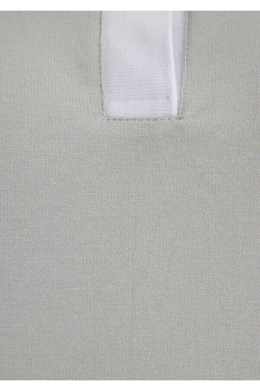 Gray Crop Polo T-Shirt Crop / Short Fit 1613000-700 - 2
