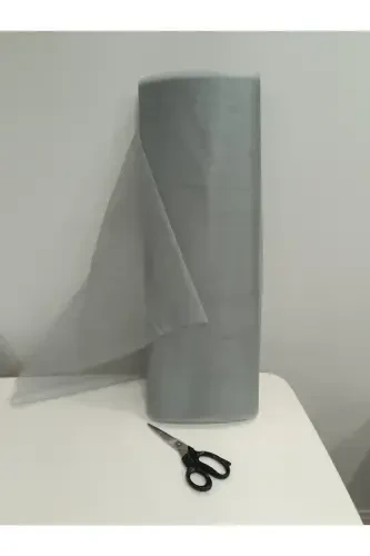 Gray Decoration Tulle, bundle Dowry Bride Groom Engagement Wedding Convoy Door Suitcase Gift Ornament,100x300-Gray - 1