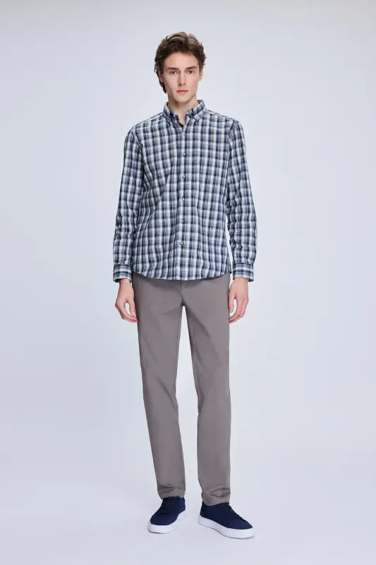 Gray Dynamic Fit Patterned Side Pocket Casual Jogger Pants-Gray - 2